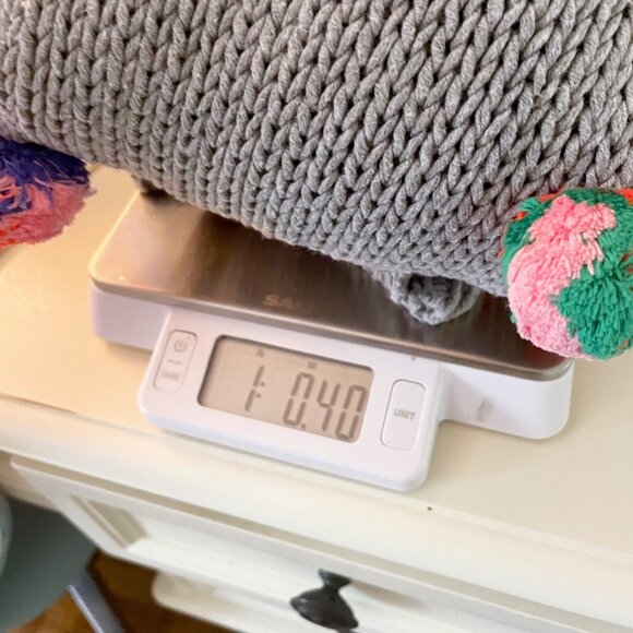 Mini Boden Grey Pom Pom Sweater, Size 13/14 - Picture 5 of 5